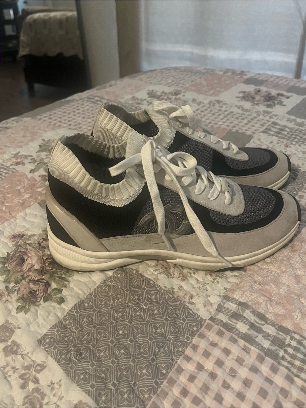 Chanel Knit Sneakers